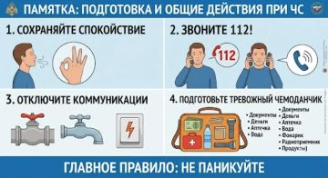 Памятка поведения при возникновении чрезвычайных ситуаций