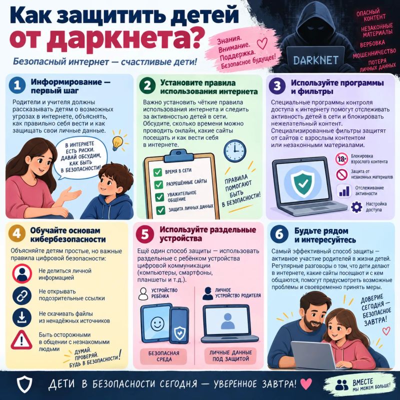 Цифровой щит для ребенка: как защитить детей от угроз даркнета и нежелательного контента Цифровой щит для ребенка: как защитить детей от угроз даркнета и нежелательного контента