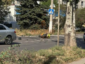 Мотоциклиста увез реанимобиль после тяжелого ДТП в Ханженково