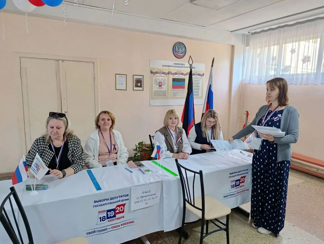 Елена Рязанцева: В Пролетарском районе, как и по всей Донецкой Народной Республике, открылись избирательные участки для голосования на выборах депутатов Государственной Думы Елена Рязанцева: В Пролетарском районе, как и по всей Донецкой Народной Республике, открылись избирательные участки для голосования на выборах депутатов Государственной Думы