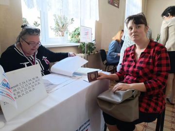 Валентин Левченко: Жительница Киевского района приняла участие в голосовании на выборах в Государственную Думу