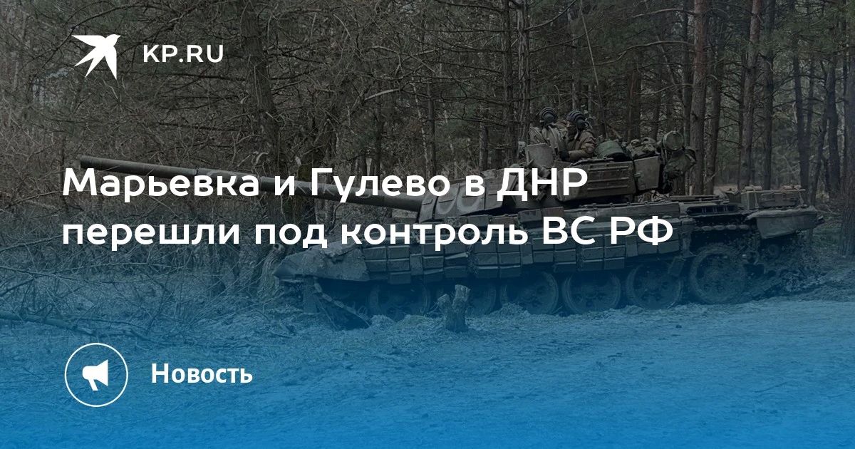 Марьевка и Гулево в ДНР перешли под контроль ВС РФ
