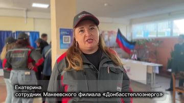 Сотрудница макеевской теплосети вместе с коллективом отдала свой голос за будущее Работница макеевского филиала «Донбасстеплоэнерго» вместе с коллегами пришла на избирательный участок, чтобы отдать голос за свое будущее