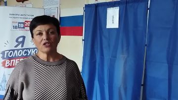 Лидер общественного мнения Марина Комарь приняла участие в голосовании на выборах в Государственную думу Российской Федерации