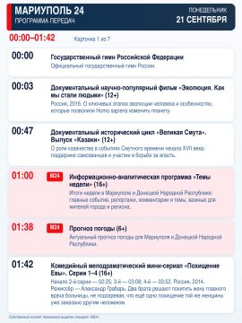 «Мариуполь 24» — программа передач