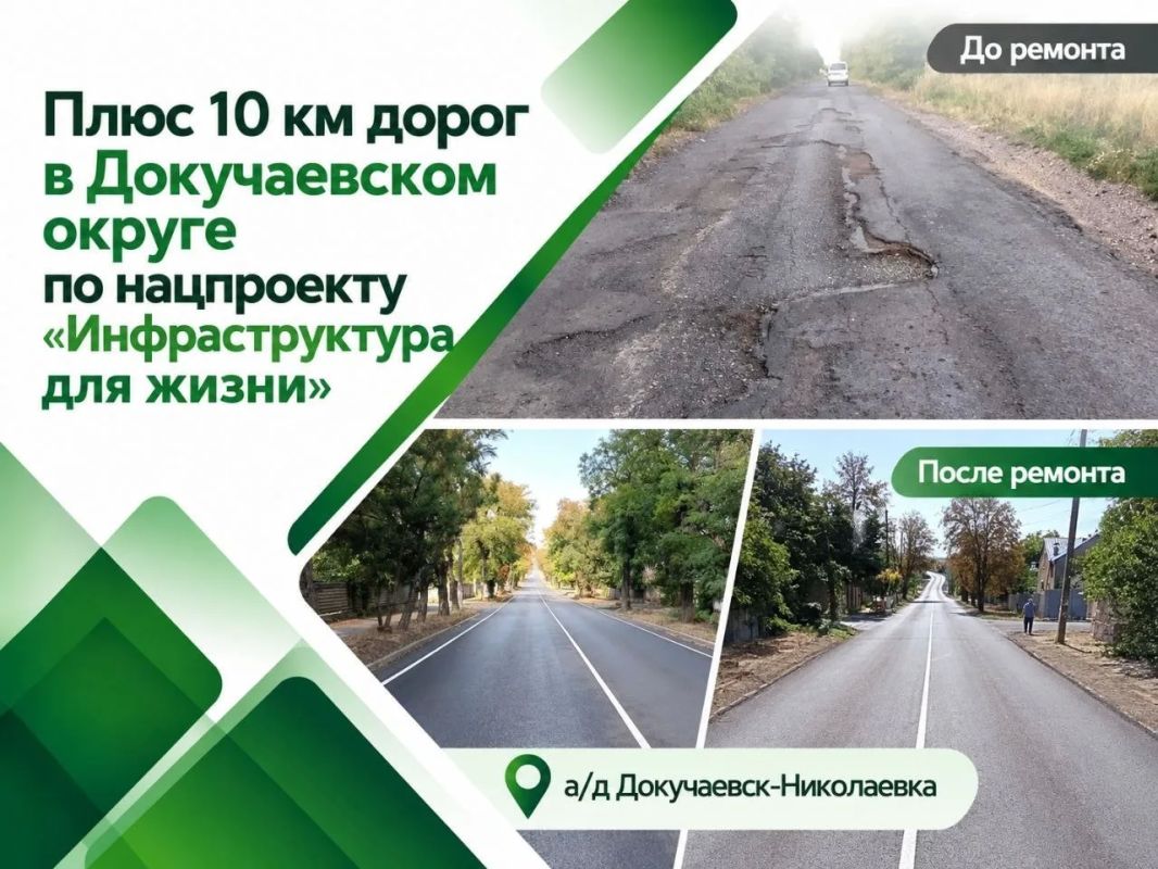 Александр Качанов: В Докучаевском округе восстановили 10 км дорог
