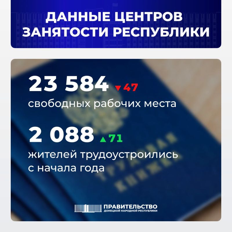 Вице-премьер Лариса Толстыкина сообщила о свободных рабочих местах в ДНР