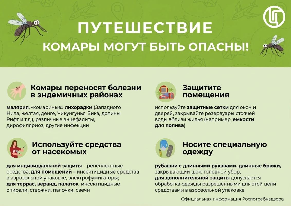 Путешествуйте безопасно: как защититься от укусов комаров