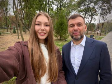 Марьяна Наумова: С Главой Донецкой Народной Республики и моим давним другом Денисом Пушилиным