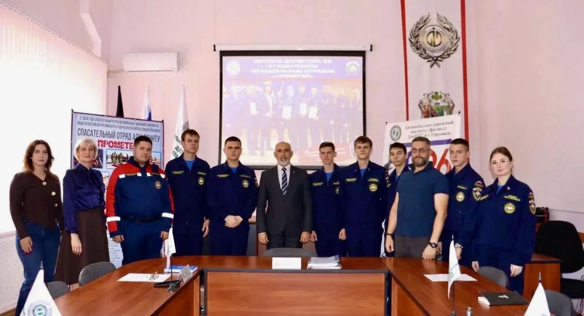 Встреча отряда «Прометей» с директором института
