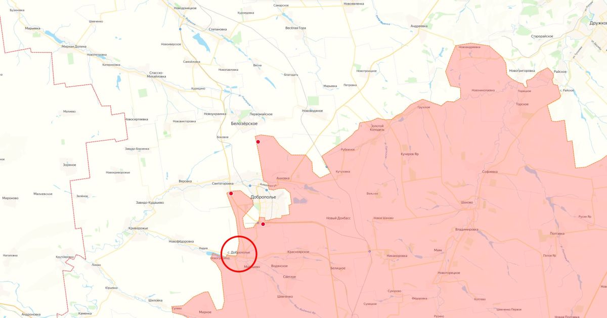 Минобороны России заявило об освобождении населённых пунктов Светлая Долина в Запорожской области, село Доброполье и Малое в ДНР, а также Бузово и Хижняково в Харьковской области Минобороны России заявило об освобождении населённых пунктов Светлая Долина в Запорожской области, село Доброполье и Малое в ДНР, а также Бузово и Хижняково в Харьковской области