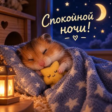 Пусть ночь наполнит сердце спокойствием, а утро встретит вас улыбкой