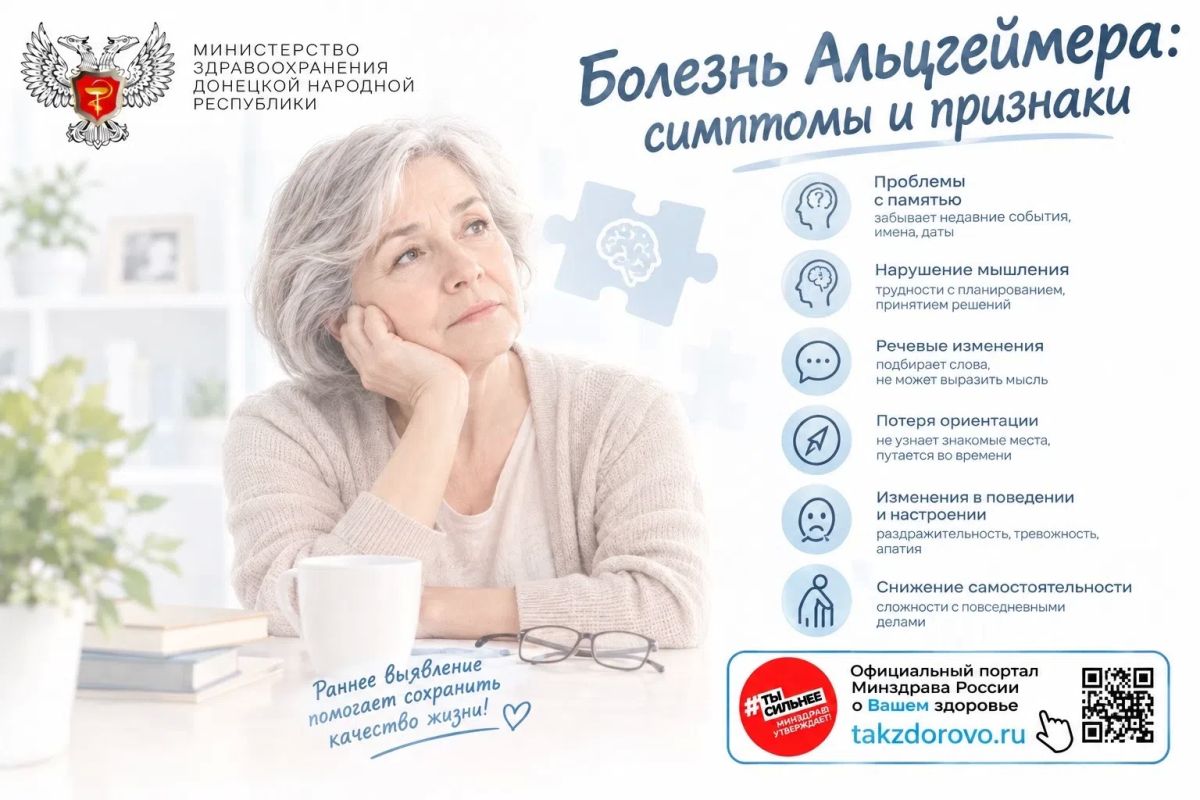 Болезнь Альцгеймера: симптомы и признаки