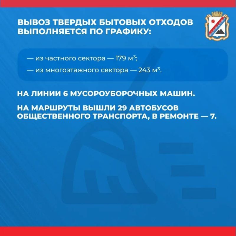 Администрация городского округа Снежное сообщает о работе основных систем жизнеобеспечения на утро 25 сентября Администрация городского округа Снежное сообщает о работе основных систем жизнеобеспечения на утро 25 сентября
