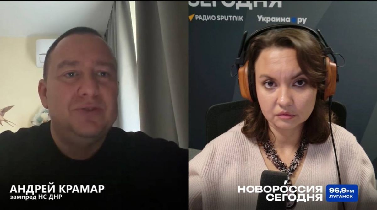 Андрей Крамар: В эфире программы «Тема дня» поговорил с журналистами о работе, которая имеет для меня особое значение, – о восстановлении православных храмов Донбасса