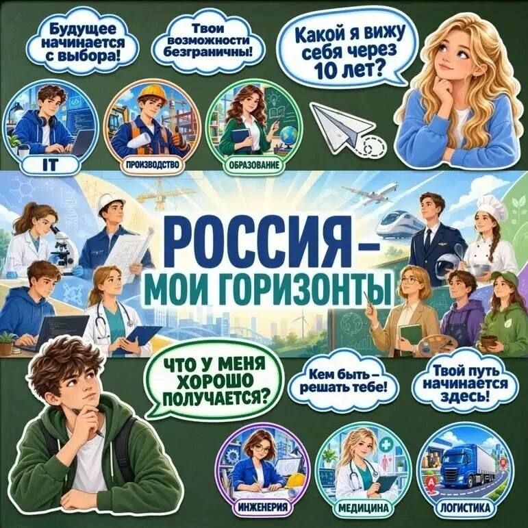 ПРОФОРИНТАЦИЯ. Курс занятий «Россия – мои горизонты» прошёл в школах г. Моспино ПРОФОРИНТАЦИЯ. Курс занятий «Россия – мои горизонты» прошёл в школах г. Моспино