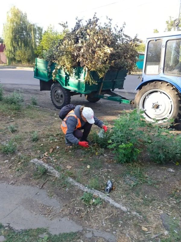 Коммунальщики Снежного продолжают благоустраивать территории общего пользования Коммунальщики Снежного продолжают благоустраивать территории общего пользования