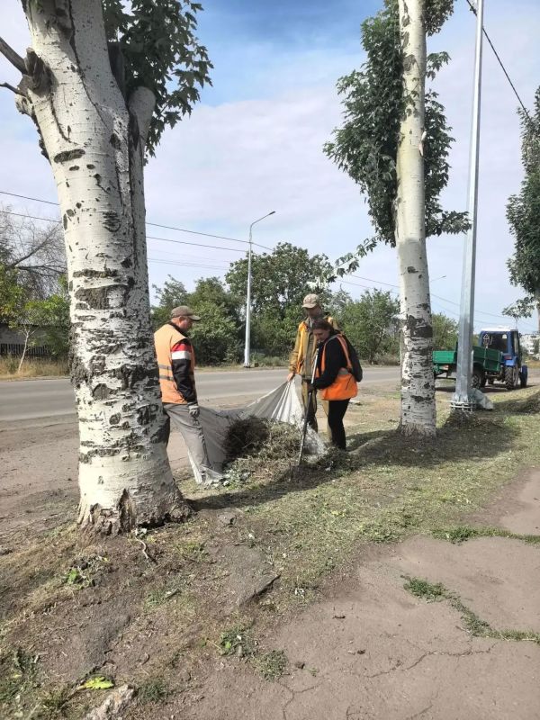 Коммунальщики Снежного продолжают благоустраивать территории общего пользования Коммунальщики Снежного продолжают благоустраивать территории общего пользования