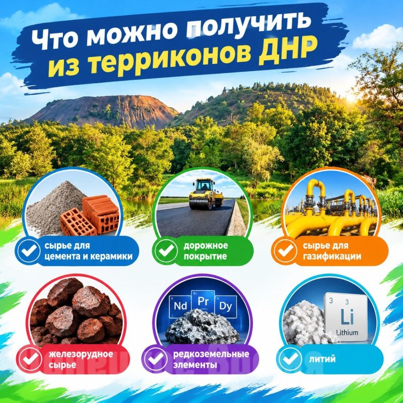 От сырья для керамики до редкоземельных металлов: какую пользу таят в себе терриконы Донбасса От сырья для керамики до редкоземельных металлов: какую пользу таят в себе терриконы Донбасса