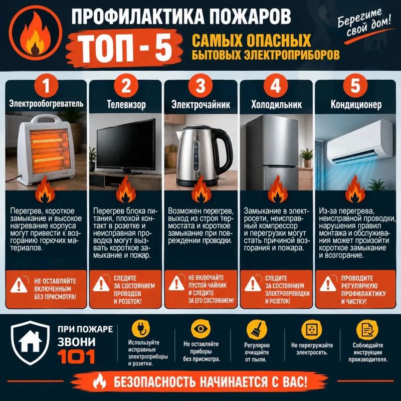 Дом без риска: проверь, как ты пользуешься электроприборами!