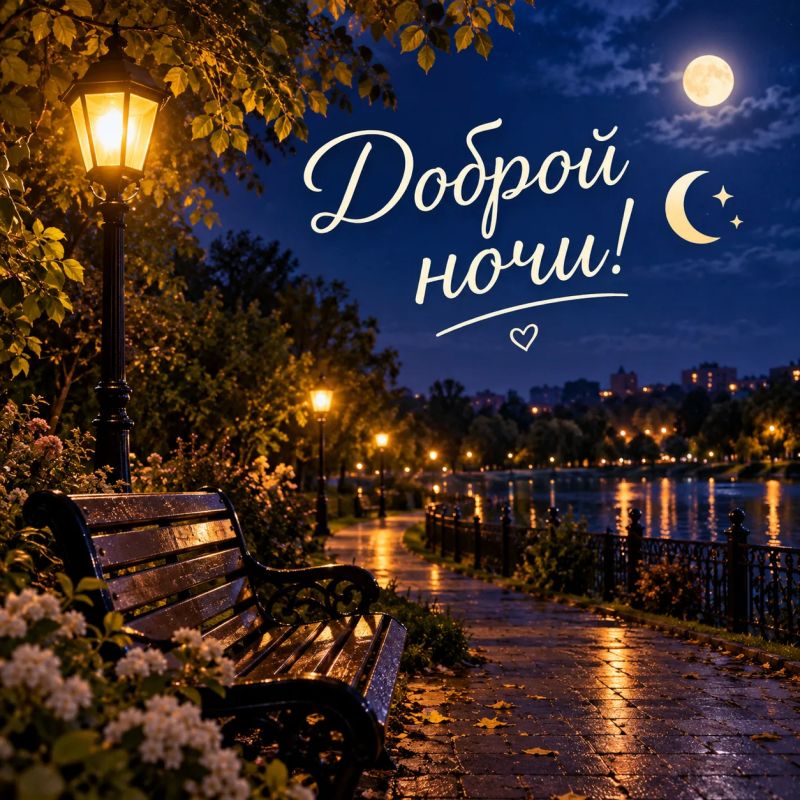 Пусть сон будет нежным, как облачко, а утро — светлым и счастливым