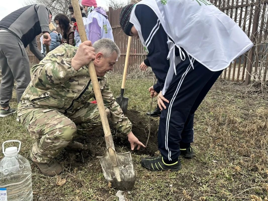 В Донецке состоялась высадка деревьев в рамках акции «Сохраним лес» В Донецке состоялась высадка деревьев в рамках акции «Сохраним лес»