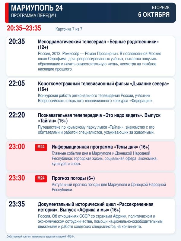 «Мариуполь 24» — программа передач «Мариуполь 24» — программа передач