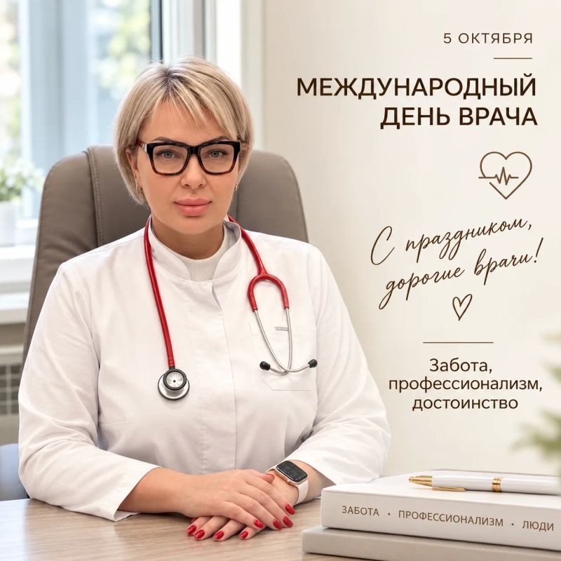 Дорогие коллеги, поздравляю вас с Международным днём врача!