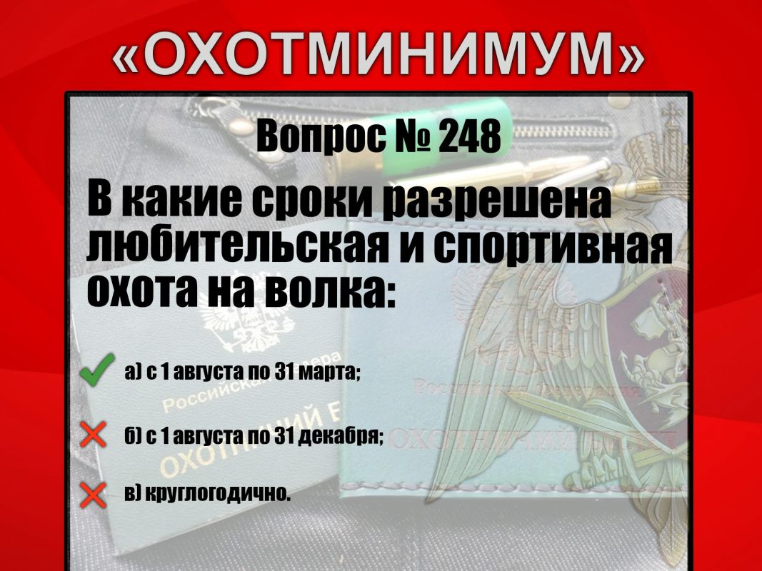 #Охотминимум #Охотминимум