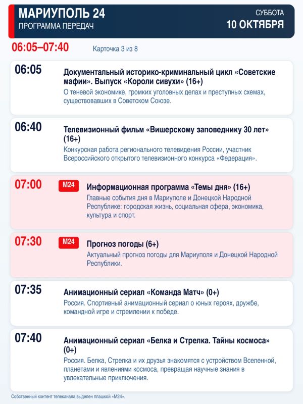 «Мариуполь 24» — программа передач «Мариуполь 24» — программа передач