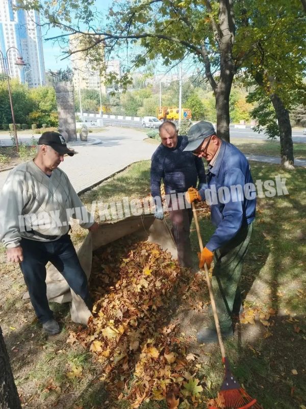 Команда Дирекции парков продолжает осенние работы по благоустройству территорий Команда Дирекции парков продолжает осенние работы по благоустройству территорий