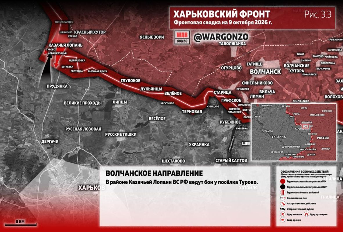 WarGonzo: Фронтовая сводка на утро 09.10.26 WarGonzo: Фронтовая сводка на утро 09.10.26