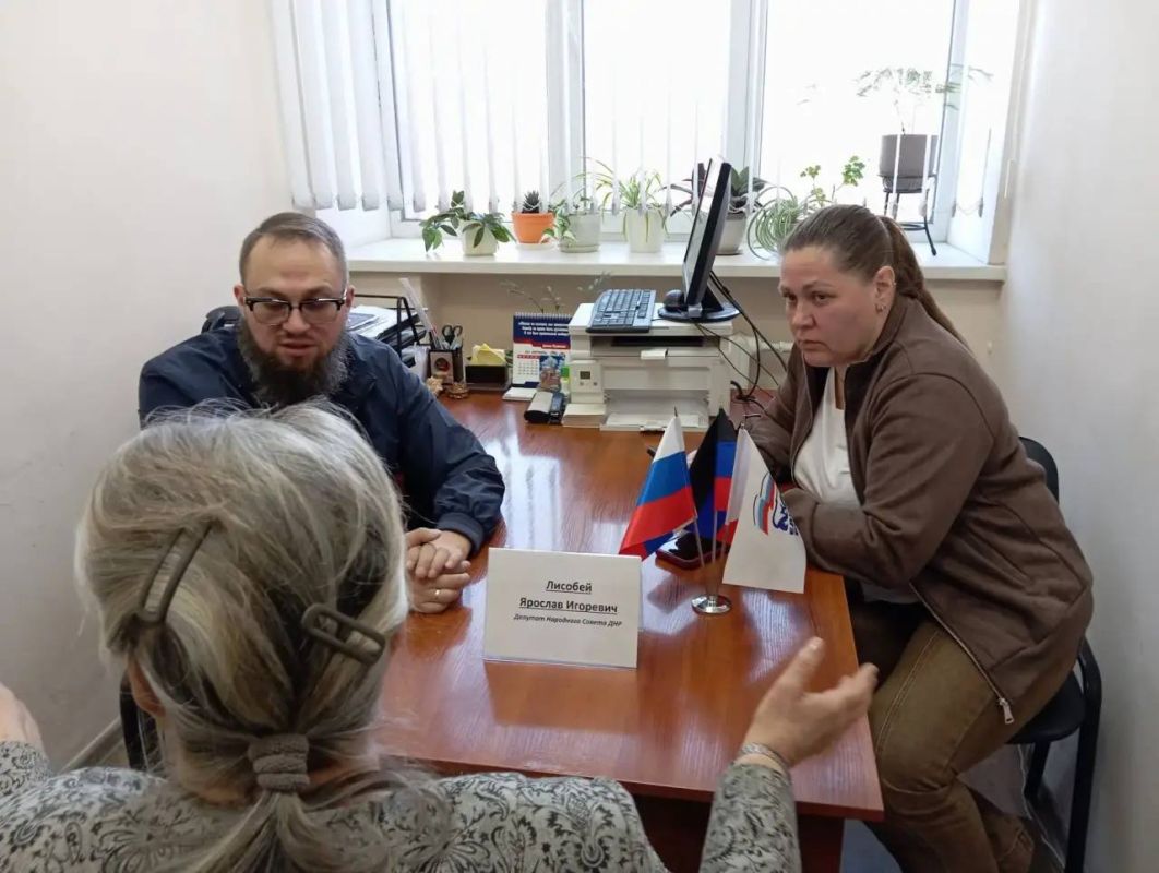Работа с обращениями граждан: депутат Народного Совета ДНР Ярослав Лисобей провел очередной прием