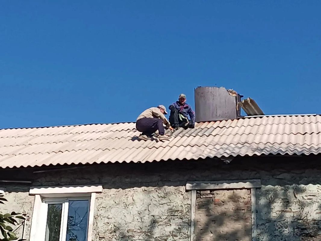 Содержание жилого фонда: текущие работы в городе Дебальцево Содержание жилого фонда: текущие работы в городе Дебальцево