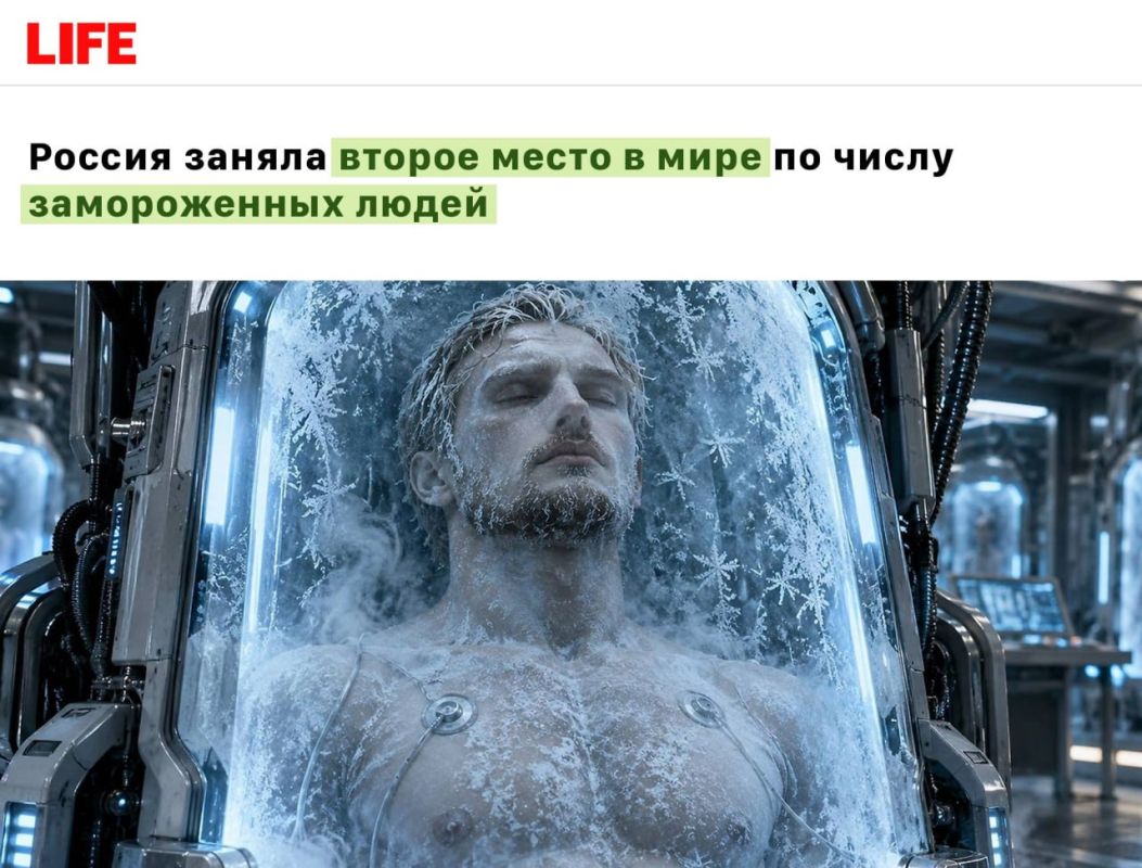 Россия — лидер по замороженным людям