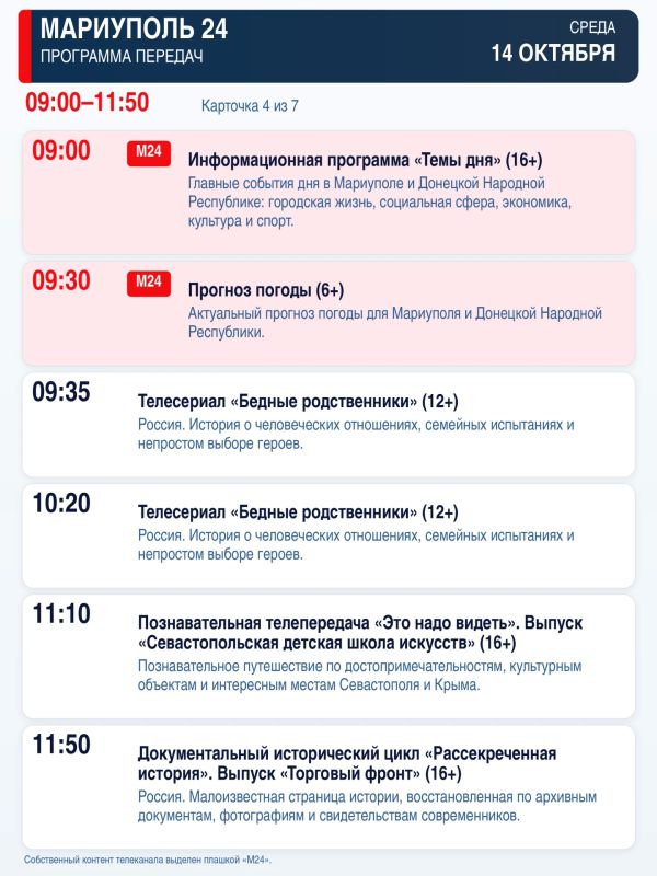 «Мариуполь 24» — программа передач «Мариуполь 24» — программа передач