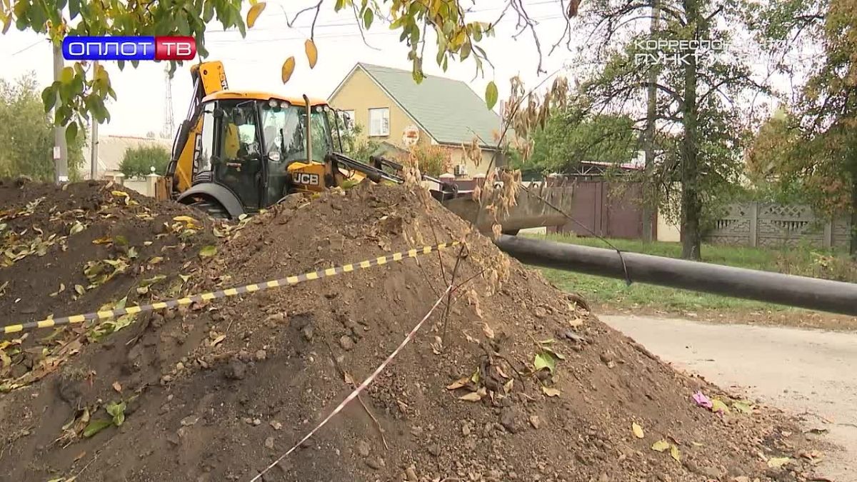 Устранение порыва на водоводе