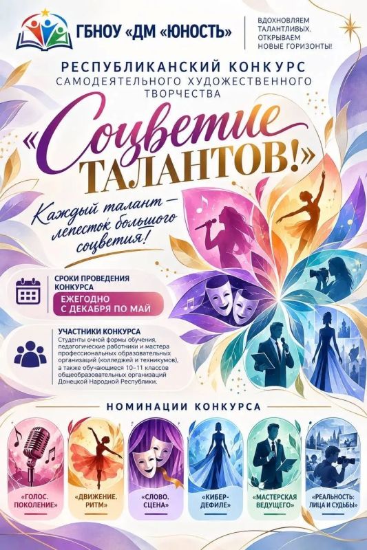 ОТ ИДЕИ – К СЦЕНЕ! РЕСПУБЛИКАНСКИЙ КОНКУРС «СОЦВЕТИЕ ТАЛАНТОВ»: ПОКОРИ ВЕРШИНЫ МАСТЕРСТВА!