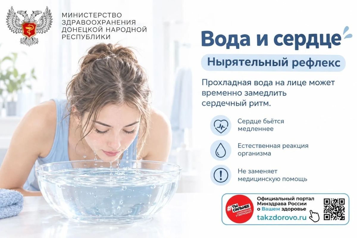 Как вода «спасает» наше сердце: нырятельный рефлекс