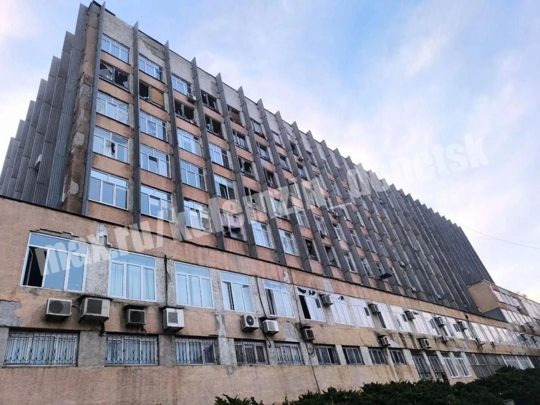Последствия ночной атаки БПЛА в Донецке