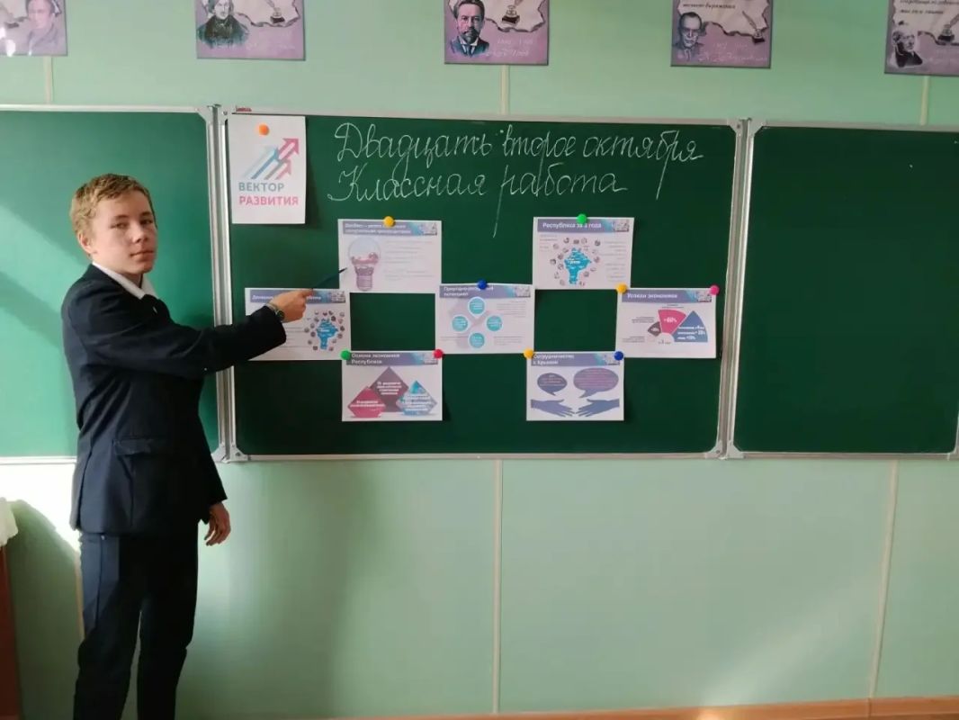 ЦИКЛ ЛЕКЦИЙ «ДОНБАСС: ВЕКТОР РАЗВИТИЯ» с учащимися 8-Б класса ЦИКЛ ЛЕКЦИЙ «ДОНБАСС: ВЕКТОР РАЗВИТИЯ» с учащимися 8-Б класса