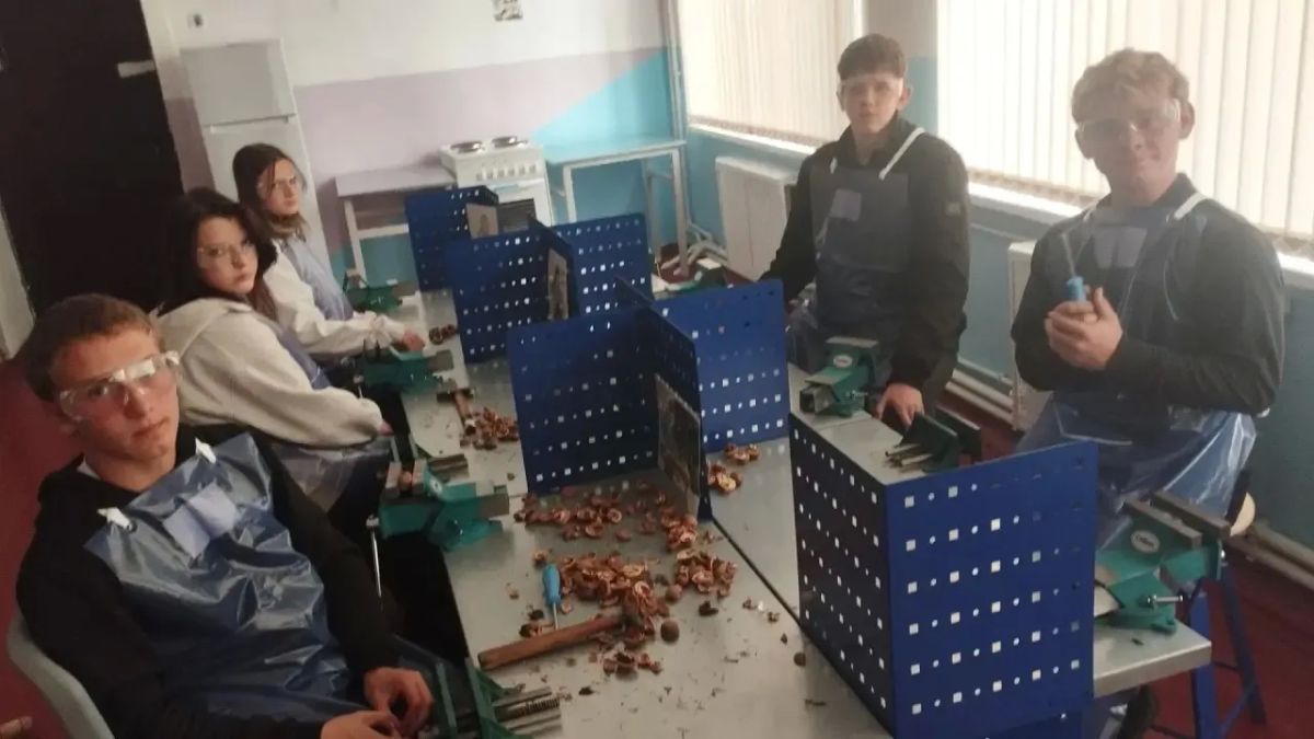 Забота о пернатых: обучающиеся Портовской школы изготовили кормушку для птиц Забота о пернатых: обучающиеся Портовской школы изготовили кормушку для птиц