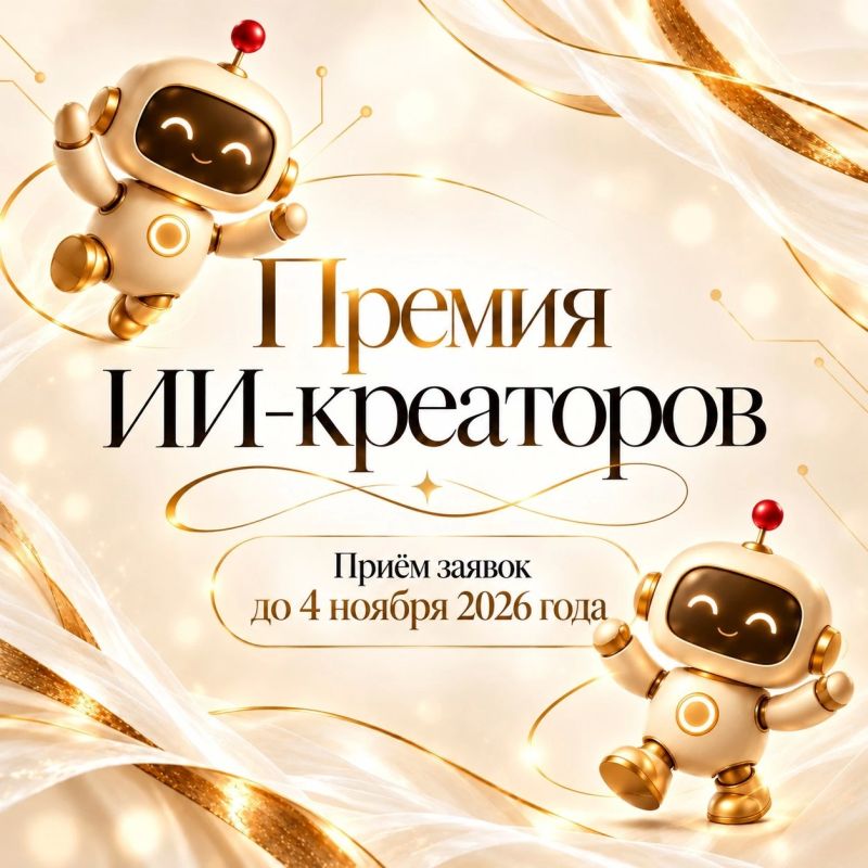 Открыта подача заявок на премию ИИ-креаторов!