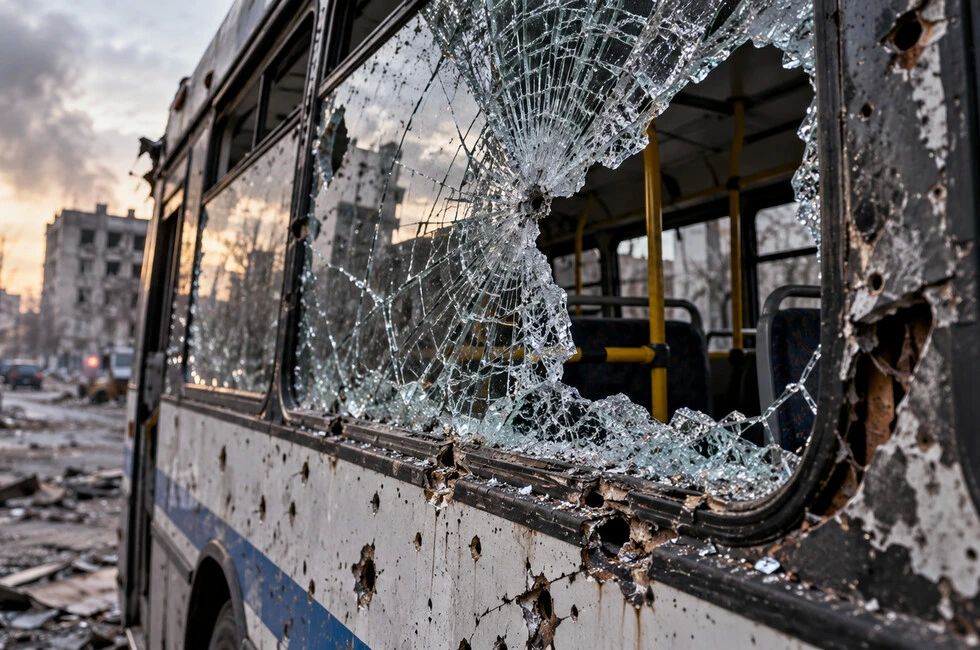 Ночной атакой ВСУ в Ростове повреждены десятки автобусов