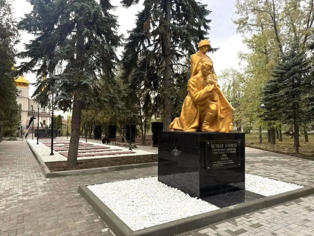 Аллея памяти героев в Ждановке: работы на финишной прямой