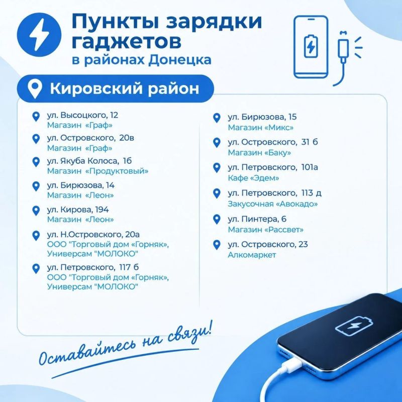 Режим работы пунктов соответствует графику работы указанных торговых объектов Режим работы пунктов соответствует графику работы указанных торговых объектов