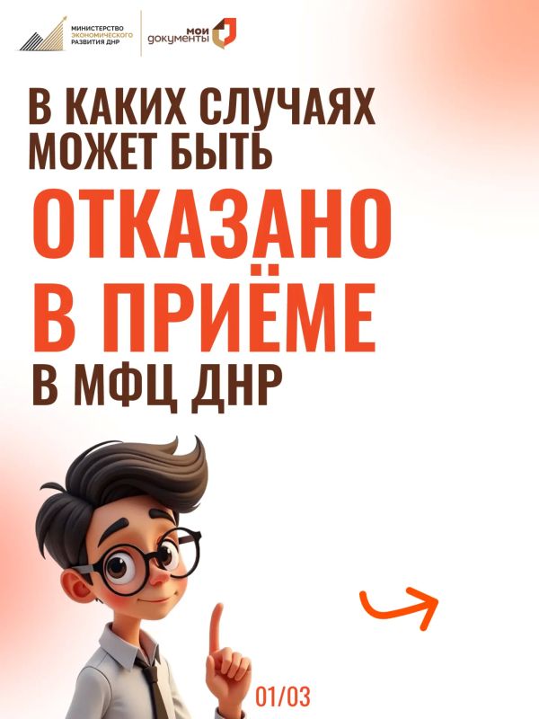 Причины отказа в приёме в МФЦ ДНР