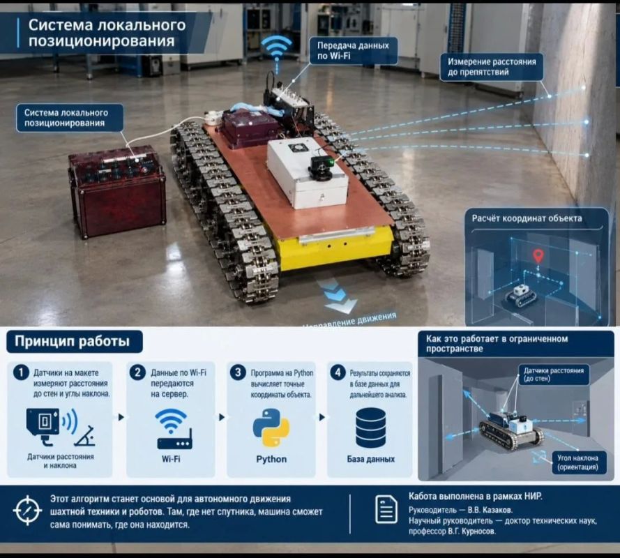 Донецкие ученые создали систему навигации для шахтной техники без GPS Донецкие ученые создали систему навигации для шахтной техники без GPS